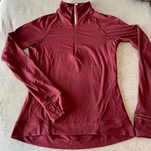 Lululemon Half Zip - Maroon size 8